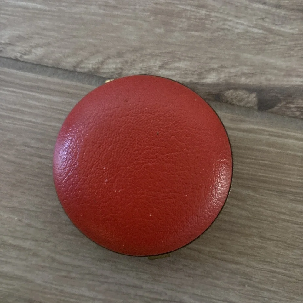 Rare Vintage Red ELGIN Zodiac Clock Pocket Watch Travel Alarm Japan- Not Working